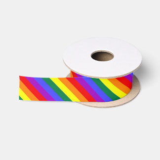 Gay Pride Regenbogen Streifen Satinband