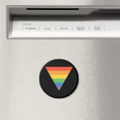 Gay Pride-Regenbogendreieck Magnet (In Situ (Geschirrspüler))
