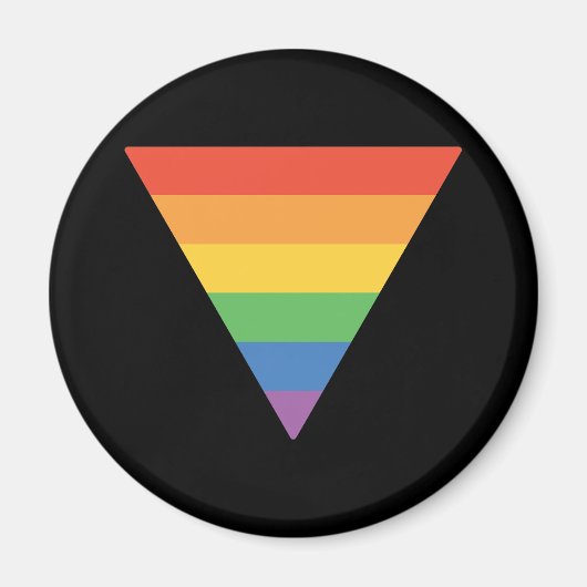 Gay Pride-Regenbogendreieck Magnet (Vorne)