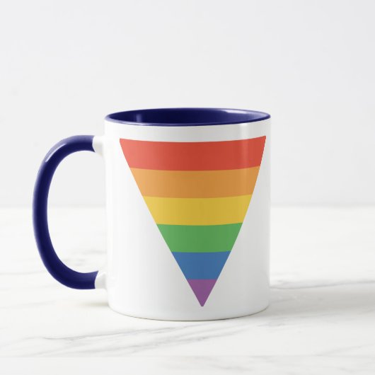 Gay Pride-Regenbogendreieck Tasse (Links)