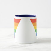 Gay Pride-Regenbogendreieck Tasse (Zentrum)