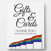 Gay Pride-Regenbogenfahnen Hochzeitsgeschenke & Ka Fotoplatte (Vorderseite)