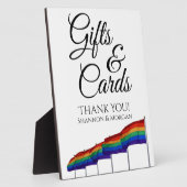 Gay Pride-Regenbogenfahnen Hochzeitsgeschenke & Ka Fotoplatte (Seite)