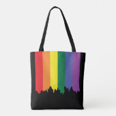 Gay Pride-Regenbogenfarbe Tasche (Rückseite)