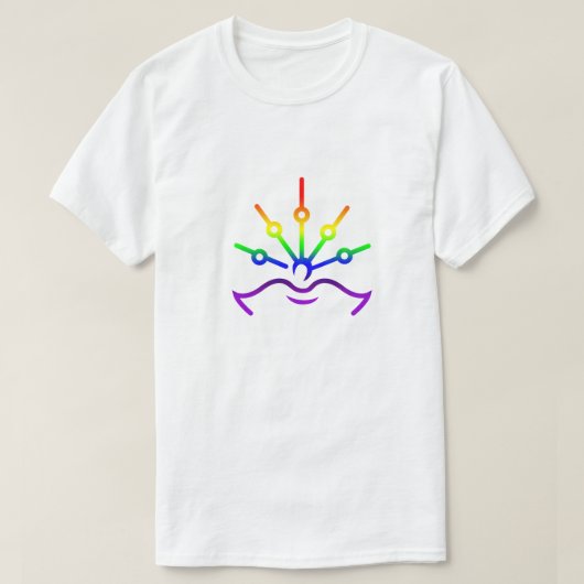 Gay Pride-Regenbogenfarben GLBTQ-Design T-Shirt (Design vorne)