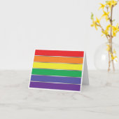 Gay Pride-Regenbogenfarben Karte (Gelbe Blume)