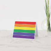 Gay Pride-Regenbogenfarben Karte (Vorderseite)