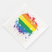 Gay Pride-Regenbogenfarben Serviette (Ecke)