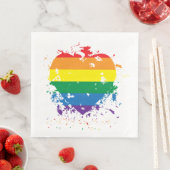 Gay Pride-Regenbogenfarben Serviette (Beispiel)