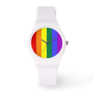 Gay Pride-Regenbogenflagge Armbanduhr