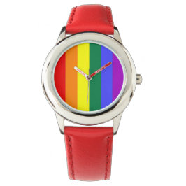 Gay Pride-Regenbogenflagge Armbanduhr
