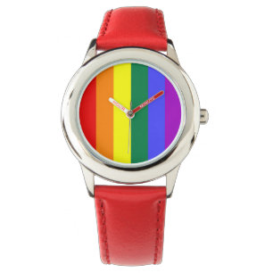 Gay Pride-Regenbogenflagge Armbanduhr