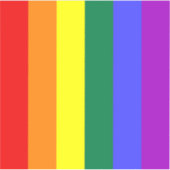 Gay Pride-Regenbogenflagge Aufkleber (Vorderseite)