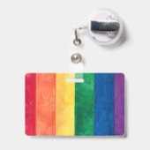 Gay Pride-Regenbogenflagge Ausweis (Back with Retractable)