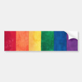 Gay Pride-Regenbogenflagge Autoaufkleber (Vorne)