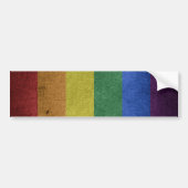 Gay Pride-Regenbogenflagge Autoaufkleber (Vorne)
