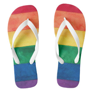 Gay Pride-Regenbogenflagge Badesandalen