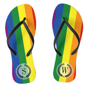 Gay Pride-Regenbogenflagge Badesandalen