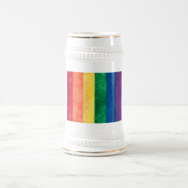 Gay Pride-Regenbogenflagge Bierglas