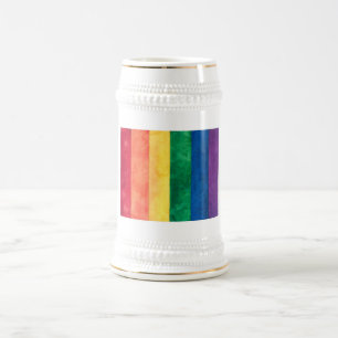 Gay Pride-Regenbogenflagge Bierglas