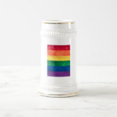 Gay Pride-Regenbogenflagge Bierglas (Mittel)