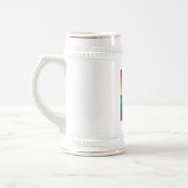 Gay Pride-Regenbogenflagge Bierglas (Links)
