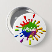 Gay Pride-Regenbogenflagge Button (Vorne & Hinten)