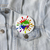 Gay Pride-Regenbogenflagge Button (Beispiel)