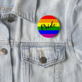 Gay Pride-Regenbogenflagge Button (Beispiel)