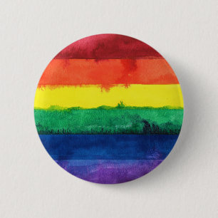 Gay Pride-Regenbogenflagge Button