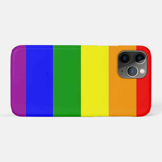 Gay Pride-Regenbogenflagge Case-Mate iPhone Hülle (Rückseite (Horizontal))