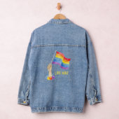 Gay Pride-Regenbogenflagge - Damenschurke Jeansjacke (Hangar)
