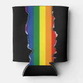 Gay Pride-Regenbogenflagge Dosenkühler (Vorderseite)