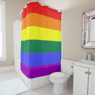 Gay Pride-Regenbogenflagge Duschvorhang