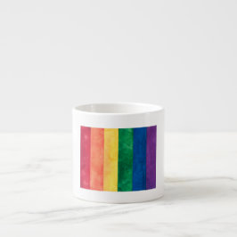 Gay Pride-Regenbogenflagge Espressotasse