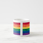 Gay Pride-Regenbogenflagge Espressotasse (Vorderseite)