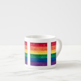 Gay Pride-Regenbogenflagge Espressotasse