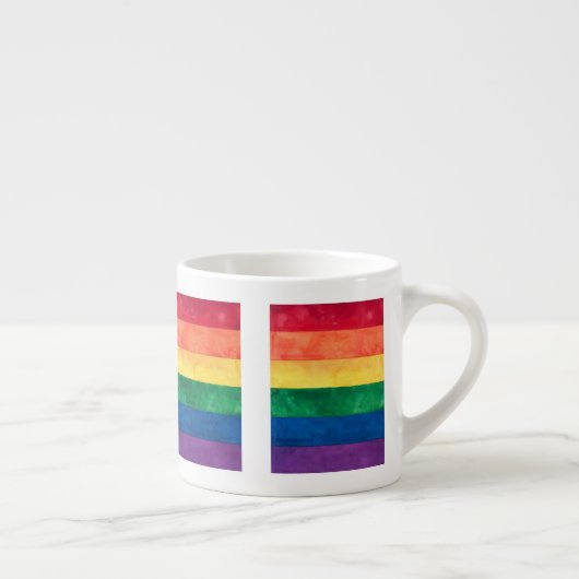 Gay Pride-Regenbogenflagge Espressotasse (Rechts)