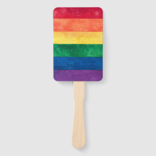 Gay Pride-Regenbogenflagge Fächer
