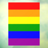 Gay Pride-Regenbogenflagge Fensteraufkleber (Blatt 3)
