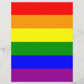 Gay Pride-Regenbogenflagge Flyer (Vorne)