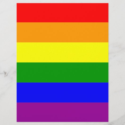 Gay Pride-Regenbogenflagge Flyer (Vorne)