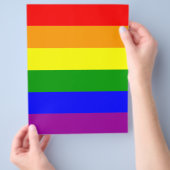 Gay Pride-Regenbogenflagge Flyer (Hand)