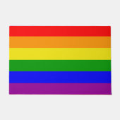 Gay Pride-Regenbogenflagge Fußmatte (Vorderseite)