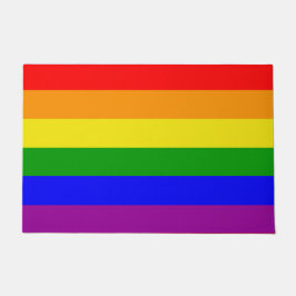 Gay Pride-Regenbogenflagge Fußmatte
