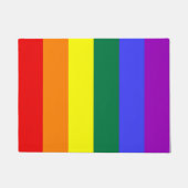 Gay Pride-Regenbogenflagge Fußmatte (Vorderseite)