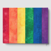 Gay Pride-Regenbogenflagge Gästebuch (Rückseite)