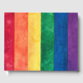 Gay Pride-Regenbogenflagge Gästebuch (Vorderseite)