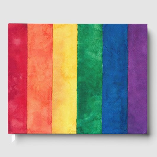 Gay Pride-Regenbogenflagge Gästebuch (Vorderseite)