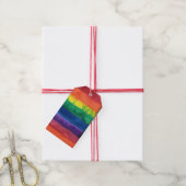 Gay Pride-Regenbogenflagge Geschenkanhänger (Mit Garn)